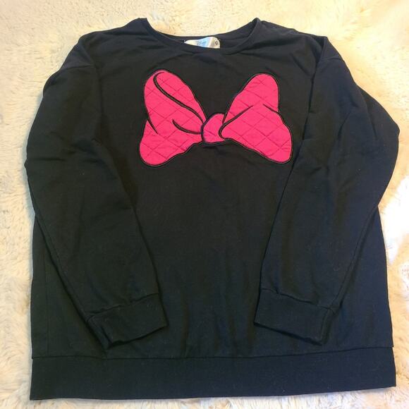 Disney Store crewneck Minnie Mouse bow long sleeve size XL - Picture 1 of 4